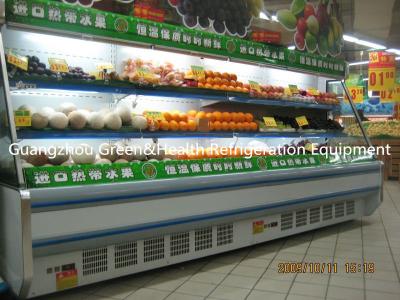 China Vegetable / Milk Upright Multideck Open Chiller 2 Degree With Low Front for sale