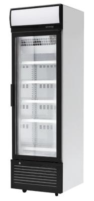 China Static Cooling Single Glass Door Freezer For Beverage Display Cooler In Store for sale