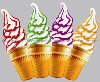 China Coloful Gelato Maker / Ice Cream Making Machines Stable Control for sale