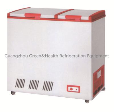 China A porta de vidro curvada Frige R134a, congelador da caixa do CE automático degela à venda