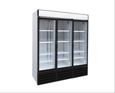 China Static cooling commercial beverage display cooler with 280 L for beverage promotion for sale