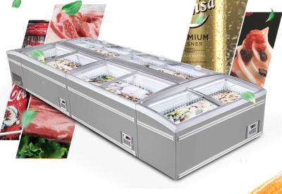 China Large High Vision Seafood Display Freezer With Digital Controller for sale