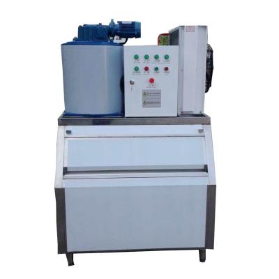 China 3 Ton Commercial Fish Salt Flake Ice Maker Machine Automatic Control for sale