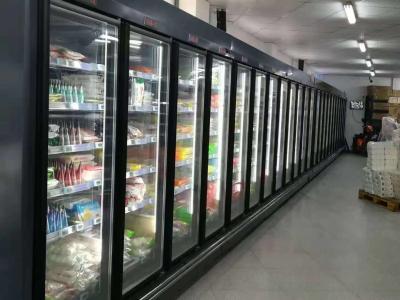 China -22 To -18 Degree Defrosting Upright Display Freezer With Muiti Doors for sale