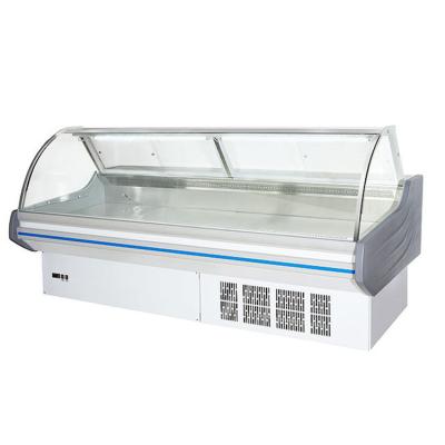 China Fresh Meat Deli Display Showcase Cooler For Supermarket Horizontal Type for sale