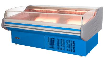 China Open Type Meat Display Freezer For Seafood Panasonic Compressor for sale