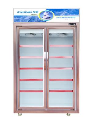 China 540W Commercial Beverage Cooler  /  Glass Door Refrigerated Display Cabinet For Supermarket for sale