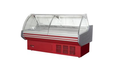China Fan Cooling Fresh Meat Open Display Fridge / Commercial Meat Freezer for sale