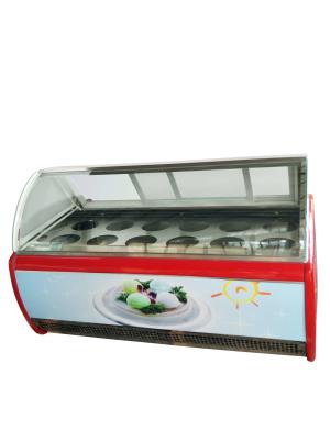 China Danfoss Compressor Display Case Fridge  For Hard Ice Cream Or Popsicles for sale