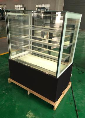 China GV de baixo nível de ruído de RoHS do refrigerador de vidro de mármore da exposição do bolo da pastelaria da padaria à venda