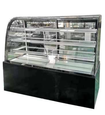 China Self - Contain Compressor System Cake Display Cabinet Bakery Refrigerated Showcase for sale