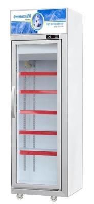China Commercial Store Glass Door Fridge Freezer With Danfoss Compressor 60HZ for sale