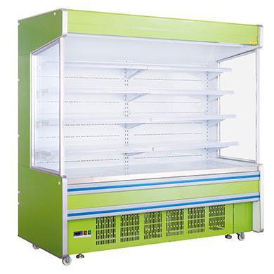 China la cortina de aire abierta del congelador del supermercado de los 8ft enchufa el refrigerador abierto para la verdura en venta