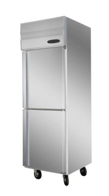 China 500L 3 Big Doors Vertical Fridge Freezer At -5~-18 C  Round Chamber Design for sale