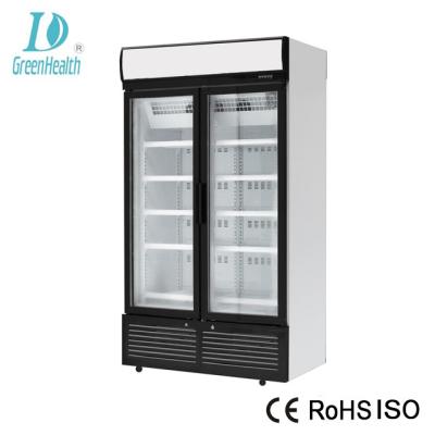 China Static Cooling Soft Drink Storage Commercial Upright Freezer With Panasonic Compressor for sale