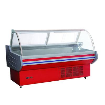 China Front Open Door Meat Display Cabinet Supermarket Deli Case Air Cooling for sale