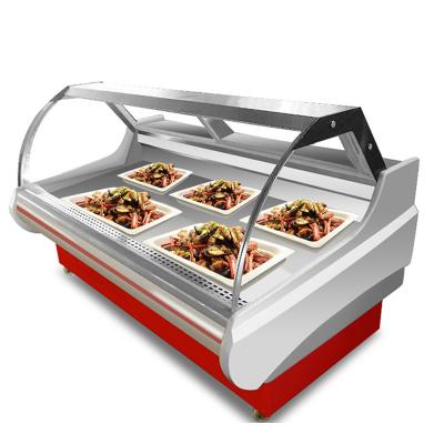 China Restaurant Deli Display Case Thick Insulation Design  Air Duct Structure for sale