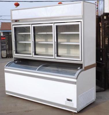 China Commercial Combined Cooler Freezer Restaurant Vegetable Display Chiller for sale