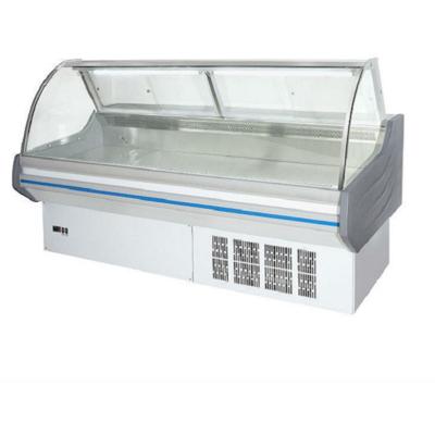 China 2.5 Meters Fresh Meat Deli Display Chiller For Supermarket Air Cooling for sale