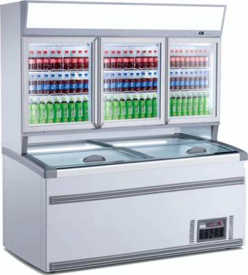 China Combine Multideck Open Chiller For Fruit / Vegetable /Ice cream freezer for sale