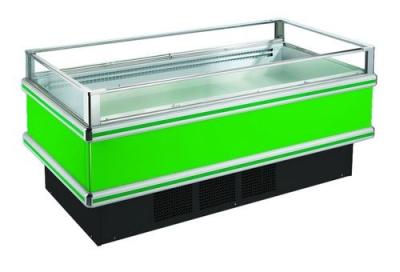 China Clear Glasses Open Single Chest Deep Freezer For Frozen Seafood Fish for sale