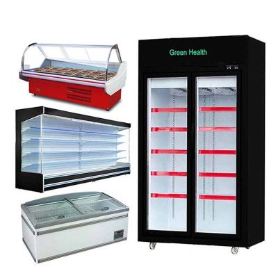 Cina I refrigeratori della Multi-piattaforma con le porte hanno refrigerato il congelatore aperto del dispositivo di raffreddamento degli armadietti di esposizione per il supermercato in vendita