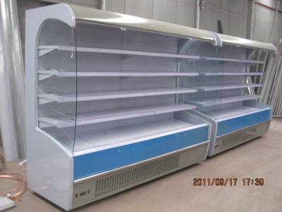 China Estante ajustable del refrigerador abierto del móvil de la fruta/de la bebida para la fabricación del colmado en venta