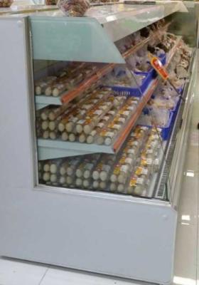 China Carro abierto de la comida del refrigerador de Multideck del compresor de Corpeland/de Pansonic al cliente usado en supermercado en venta