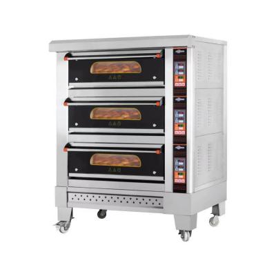 China Commercial Used Single Bakery 1 Decks 2 Tray Gas Oven Equipments for sale