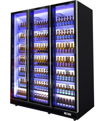 China Fashion Bar Hotel Refrigerator Wine Cooler Fridge Multideck Glass Door for sale
