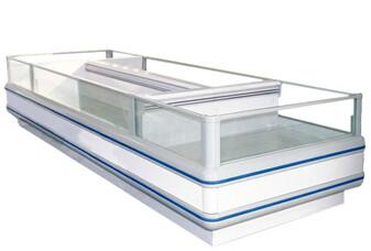 China Customize Supermarket  Island Freezer For Frozen Food Top Open Freezer for sale