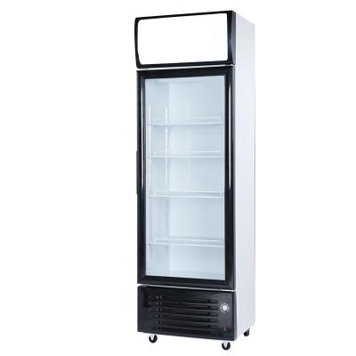 China Refrigerador vertical de la exhibición de la puerta de la cerveza puerta de cristal comercial del refrigerador de la sola en venta