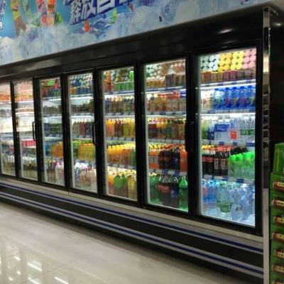 China Personalize o congelador de vidro da porta do congelador com compressor de Copeland à venda