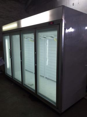China CE/congelador de cristal de la puerta de RoHS Greenhealth respetuoso del medio ambiente en venta