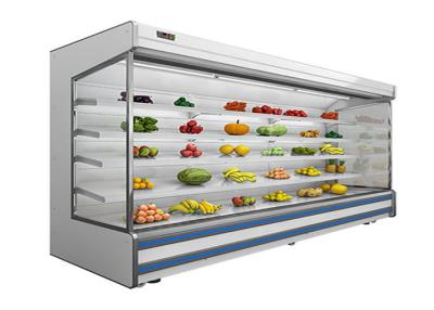 China Supermarket Drinks Cooler Commercial Display Freezer Fruit Vegetable Multideck Open Chiller CE for sale