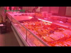 Supermarket Meat Deli Display Refrigerator Cases Chiller Chest Freezer