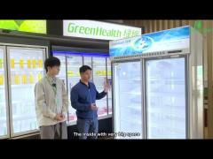 Commercial Supermarket Ice Cream Gelato Display Freezer With Glass Door