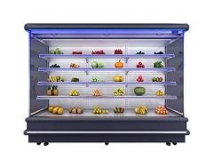 Refrigerated Drink Merchandise Open Display Chiller With LED Light