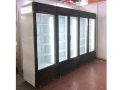 Supermarket Open Upright Meat Display Fridge / Fresh Meat Freezer Glass Door