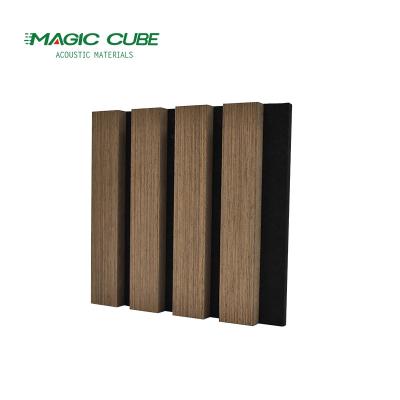 China Customized Slat Wall Acoustic Panel PET Decorative Wood Slat Wall for sale