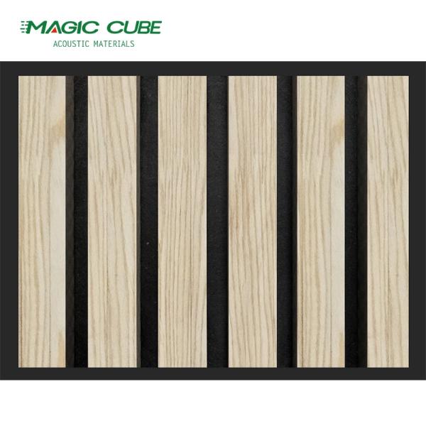 Quality Acoustic Slatted MDF Wood Veneer Decorative Wall Panel Wood Slats for sale