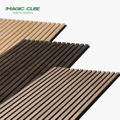 China MDF Acoustic Timber Slats Slatwall Panels Wooden Aku Panel for sale