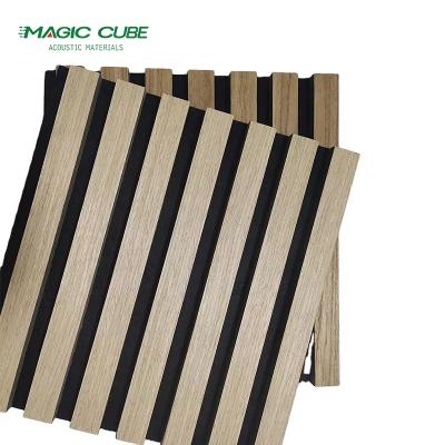 China Acoustic Aku Panel Wooden Slatted MDF Panels For Opera House for sale