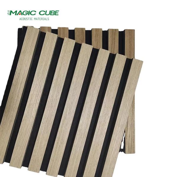 Quality Acoustic Aku Panel Wooden Slatted MDF Panels For Opera House for sale