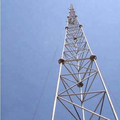 China Hot Dip Galvanization Telecom Tower For Gsm With Antenna Net Mast Pole for sale