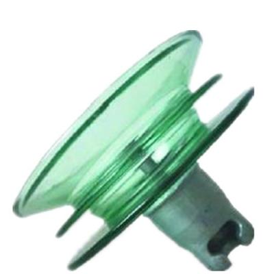 China Double Umbrella Disk Suspension Insulator Glass Material Insulation Protection for sale