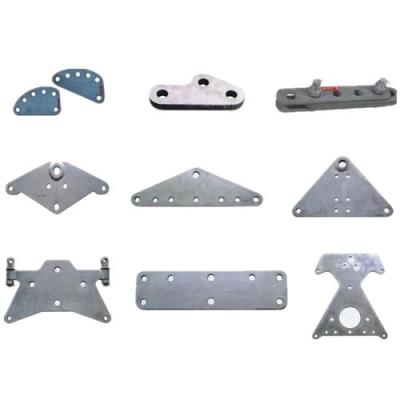 China Accesorios triangulares de Yoke Plate Overhead Electric Hardware de la tangente de plata en venta