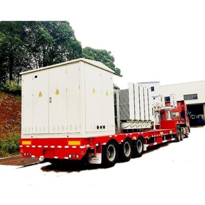 China Semi Trailer Mobile Transformer Substation 7.5mva 33kv Dry Type Easy Maintenance for sale