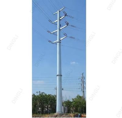 China Galvanized Steel Tubular Tower Substation Structure Electrical Transmission Tower for sale
