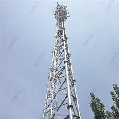China GSM Cell Phone Lattice Triangular Tubular Telecom Tower Communication Antenna for sale